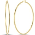 thumbnail image 1 of 18k Gold Over Sterling Silver 80MM Hoop Earrings, 1 of 1