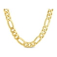 thumbnail image 1 of 18k Gold Over Sterling Silver Mens Figaro 250 Gauge Chain Necklace 18 Inches, 1 of 2