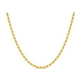 thumbnail image 1 of 18k Gold Over Sterling Silver Rope 080 Gauge Chain Necklace 18 Inches, 1 of 2