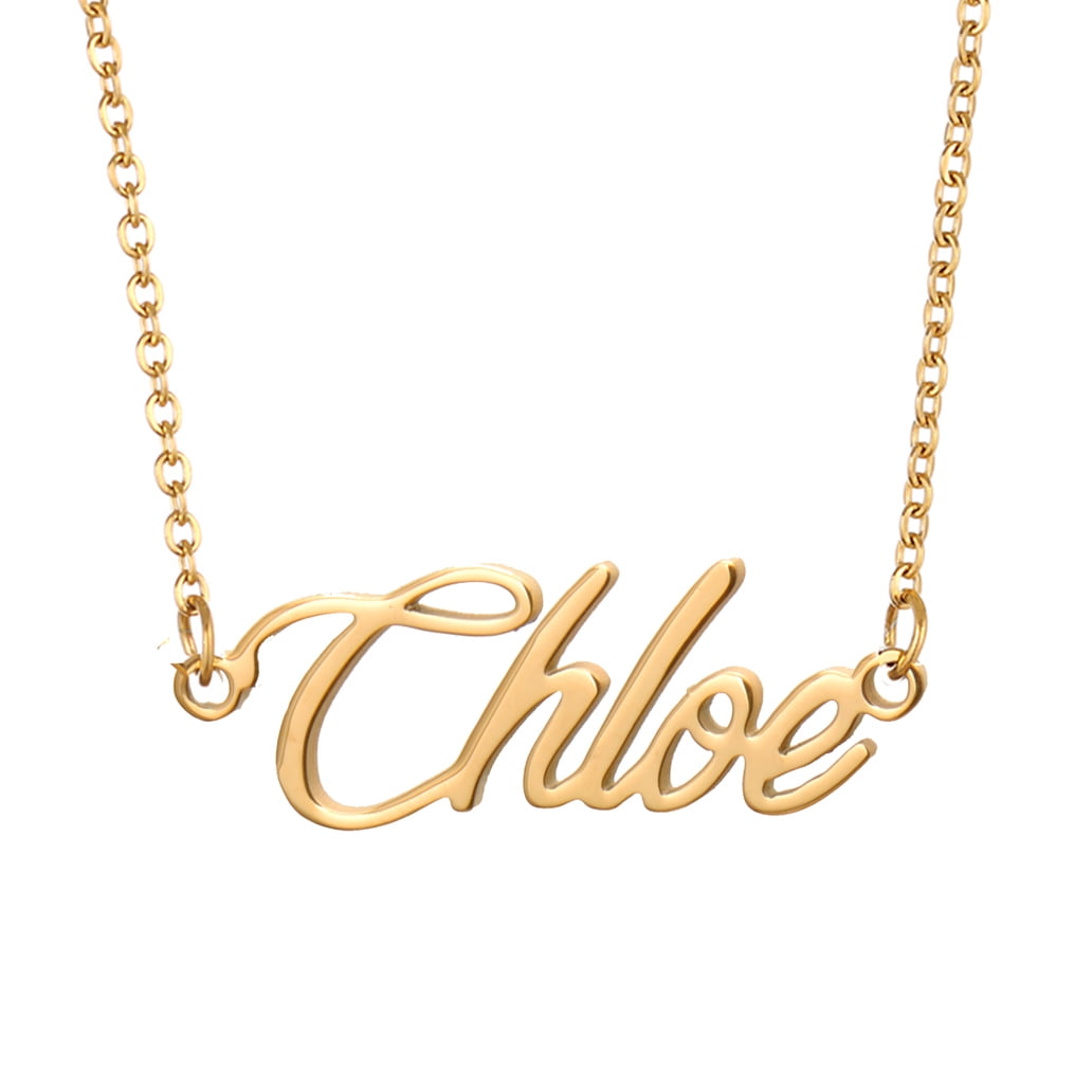 Chloe name necklace outlet