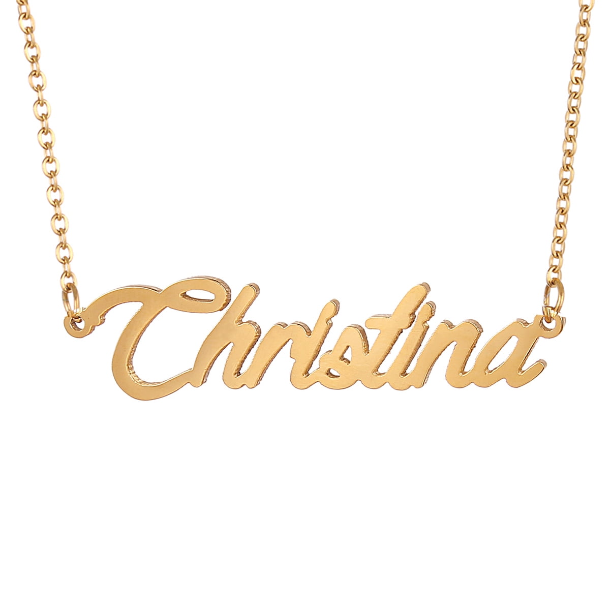 Christina name best sale necklace