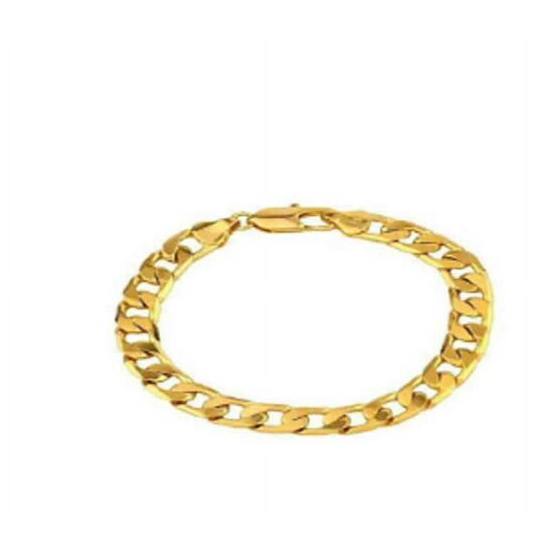 18k Gold Plated Cuban Curb Link Bracelet
