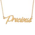 thumbnail image 1 of 18k Gold Plated Precious Name Necklace Nameplate Pendant Jewlery Mother Day Gift, 1 of 3
