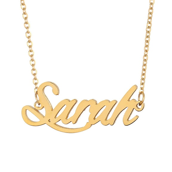 18k Gold Plated Sarah Name Necklace Delicate Dainty Jewlery Mother Day Gift
