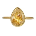 thumbnail image 1 of 18k Gold Vermeil - Natural Golden Rutile - Brazil 925 Silver Ring s.6 ALLR-29883, 1 of 1