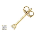 thumbnail image 1 of 18k Gold Women Diamond Stud Earrings Brilliant Cut 0.10 Carat H - SI2, 1 of 1