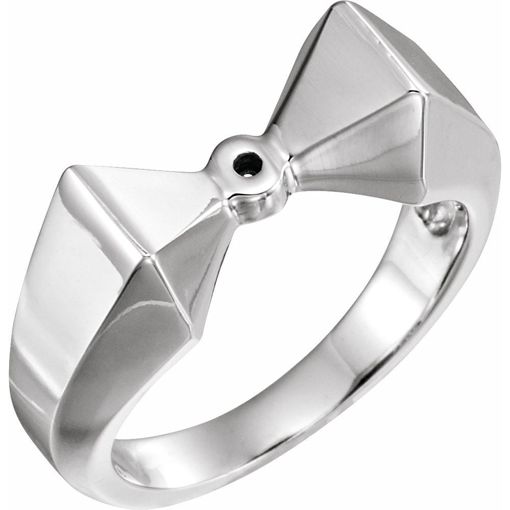 Ring Without Color 18k Palladium White Gold (No Nickel) Bridal Wedding Engagement Semi ...