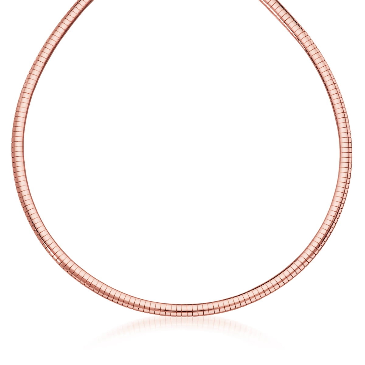Rose gold deals omega necklace