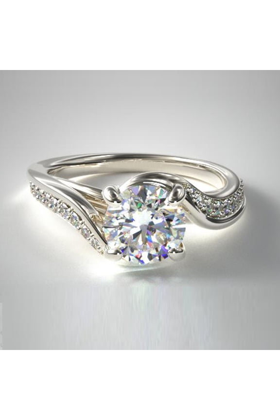 18k White Gold 0.71 Ct IGI / GIA Lab Grown Certified Diamond Ring for Women Sizable