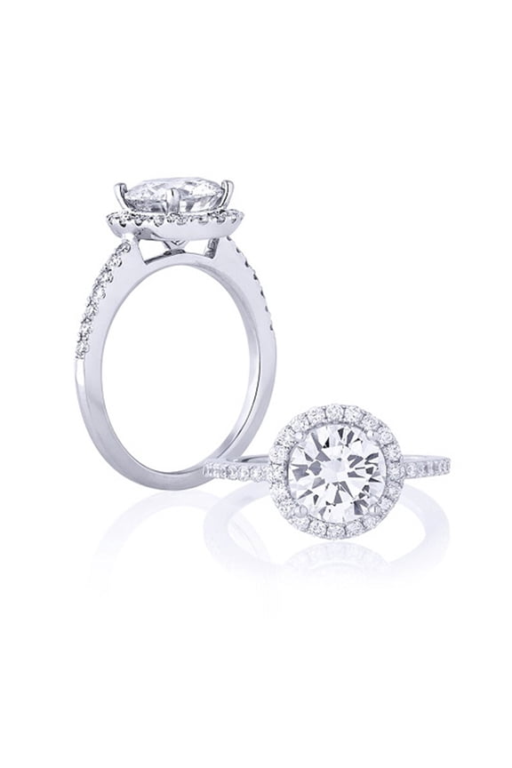 18k White Gold 0.84 Ct IGI / GIA Lab Grown Certified Round Diamond Ring All Sizes Available