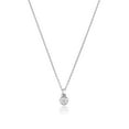 thumbnail image 1 of 18k White Gold Women Diamond Pendant and Chain Brilliant Cut 0.08 Carat H - SI2 - 18 inch, 1 of 2