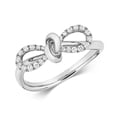 thumbnail image 1 of 18k White Gold Women Diamond Ring Brilliant Cut 0.18 Carat G - VS, 1 of 1