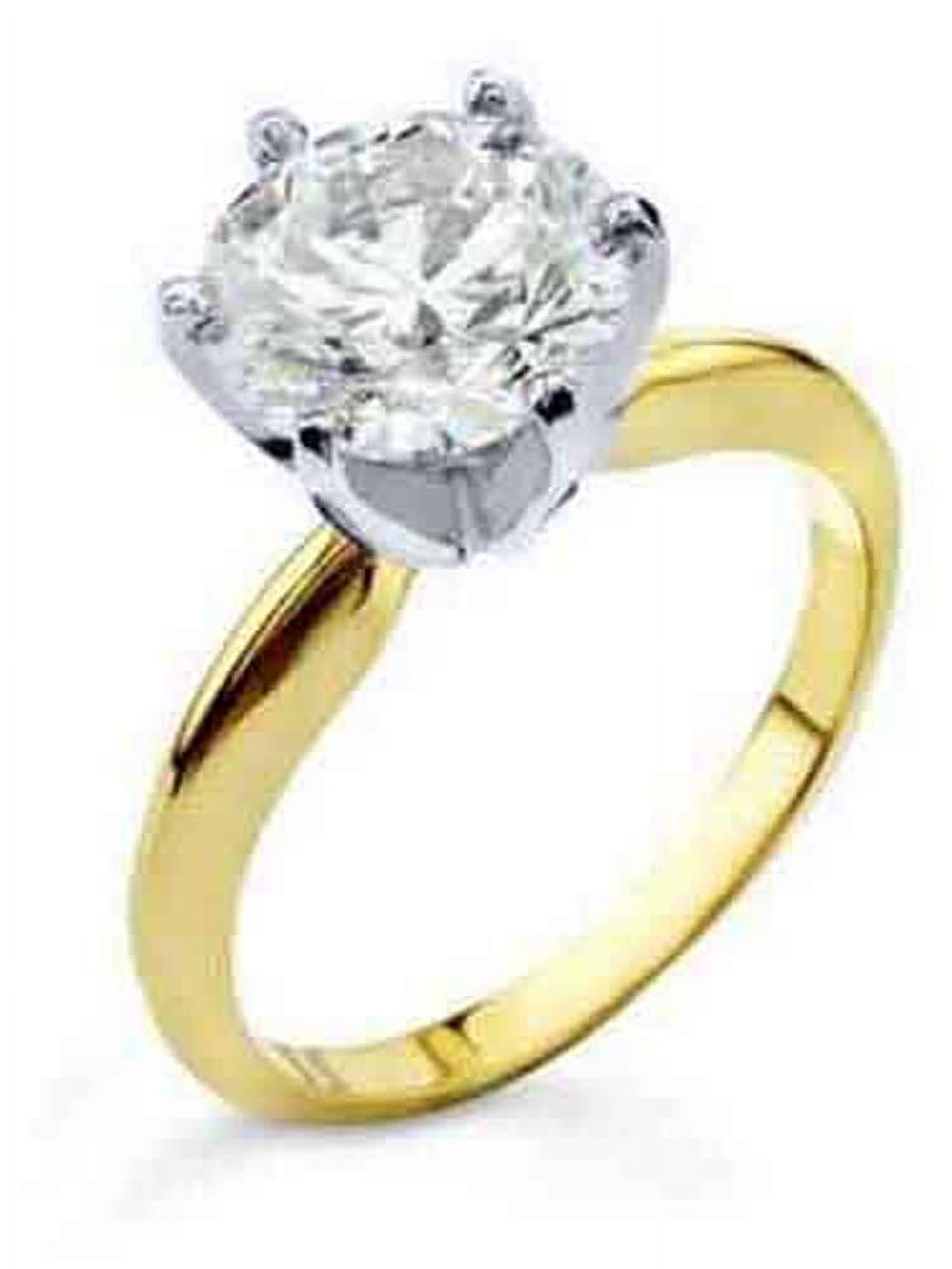 MauliJewels Engagement Rings for Women 0.24 Carat Pretty 3 Stone Diamond  Engagement Wedding Ring 4-prong 10k Yellow Gold Genuine Diamond Wedding  Jewelry Collection - Walmart.com