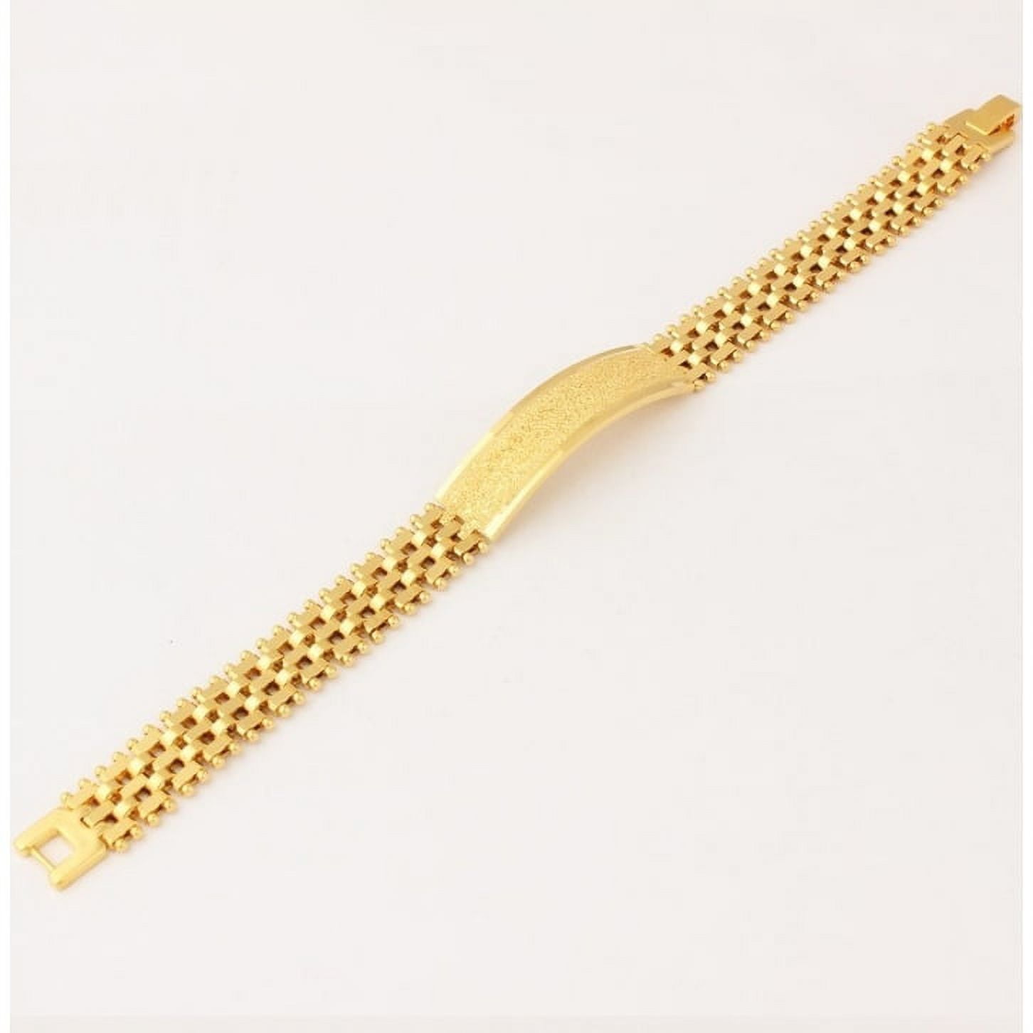 Fine Jewelry 18kt, 22kt Yellow Real Gold Rolex Link Bracelet, Hallmark  Stamped Handmade Solid Men's Bracelet - Etsy