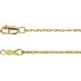 thumbnail image 1 of 18k Yellow Gold Necklace 18 Inch 1.25mm Rope Chain With Lobster Clasp Chain Necklace for Women and Men, 1 of 2