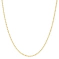 thumbnail image 1 of A&M 18k Yellow Gold Plated Sterling Silver 1.2mm Rope Chain Necklace, Adjustable 16”–30” Length, Unisex Jewelry, 1 of 4