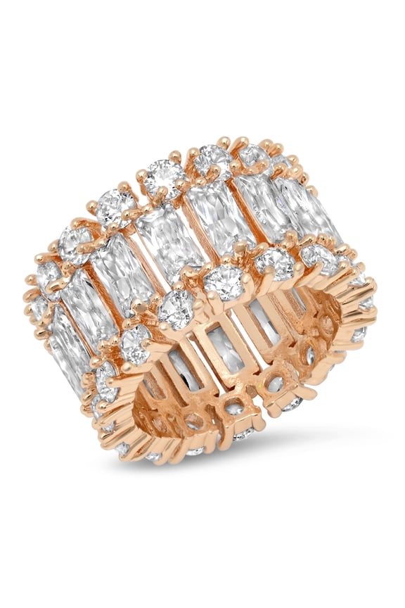 18k rose gold plated ring