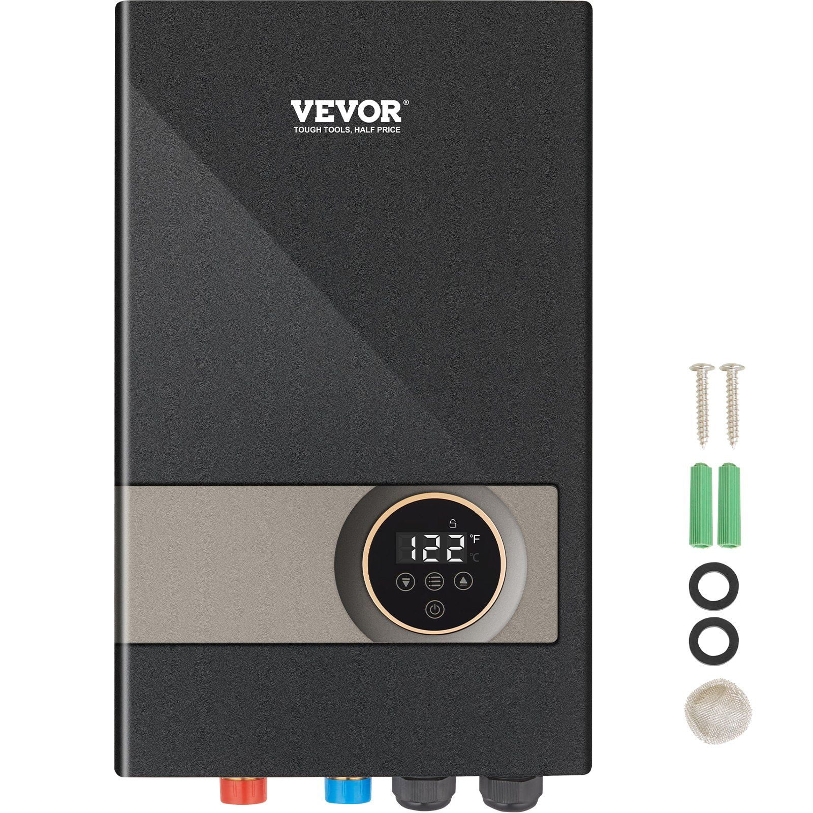 18kW Instant Electric Tankless Water Heater, ETL Listed - Digital Temperature Display, Easy Installation for 24/7 Hot Water Supply in Kitchen, Bathroom, Shower, Mall & Salon