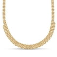 thumbnail image 1 of 18kt Gold Over Sterling Silver Panther Link Necklace, 20", 1 of 2