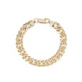 thumbnail image 1 of 18kt Gold over Sterling Silver Double Curb 8.8mm Bracelet, 7", 1 of 3