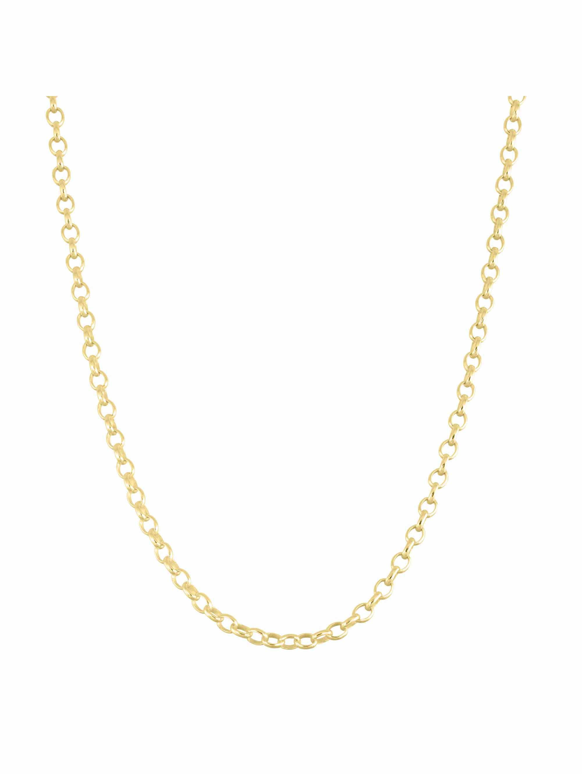 1.5mm Paperclip Rolo Link Chain Necklace Real Solid 14K Yellow White Rose Gold E - Foto 5
