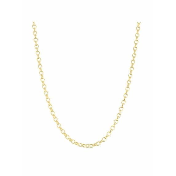 18kt Gold over Sterling Silver Rolo Chain Necklace, 20"
