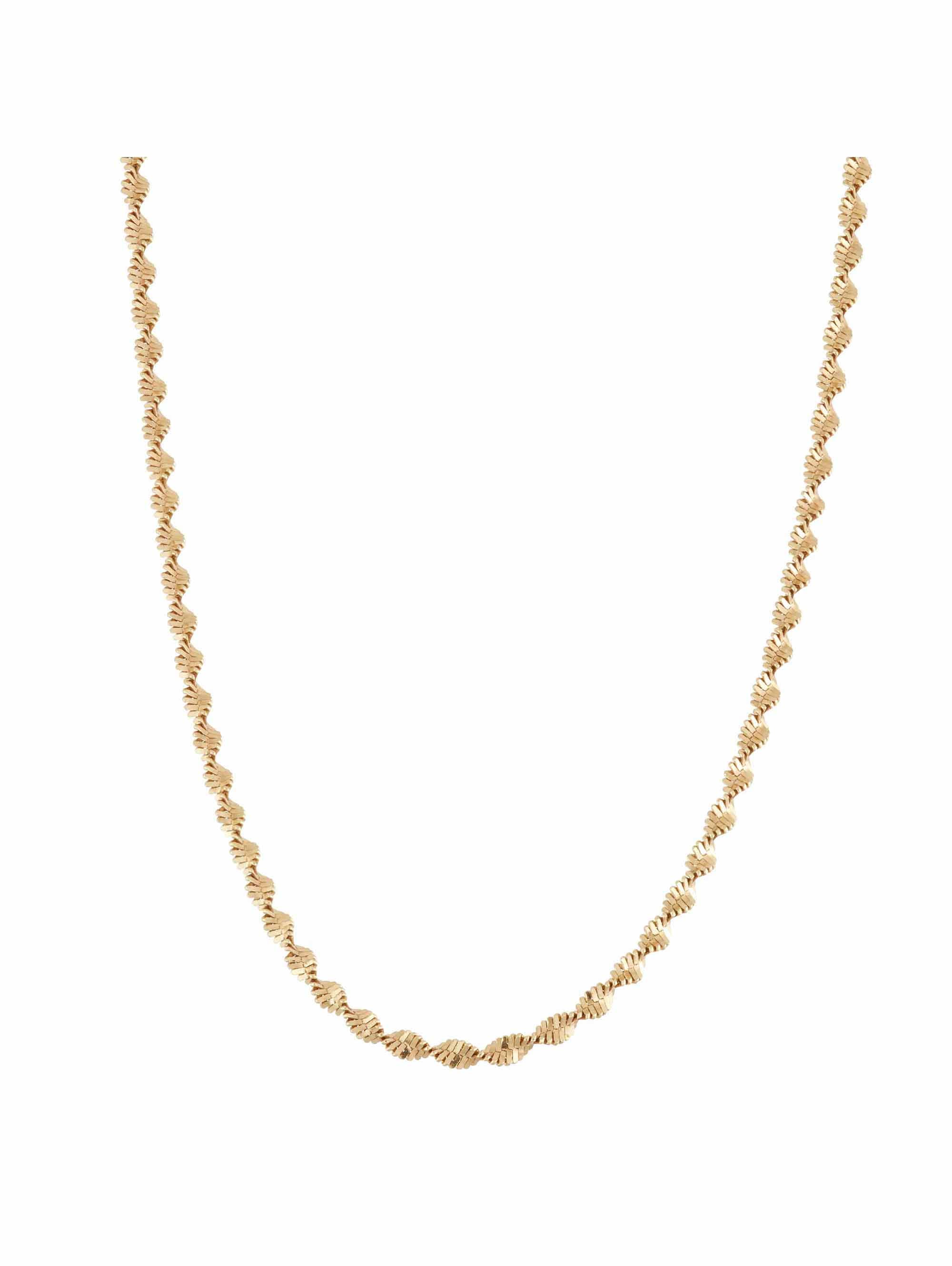 18kt Gold over Sterling Silver Twisted Herringbone Chain 18kt Gold over Sterling Silver Twisted Herringbone Chain