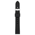 thumbnail image 1 of 18mm Black Silicone Unisex Adult Replacement Sport Watch Band, 1 of 4