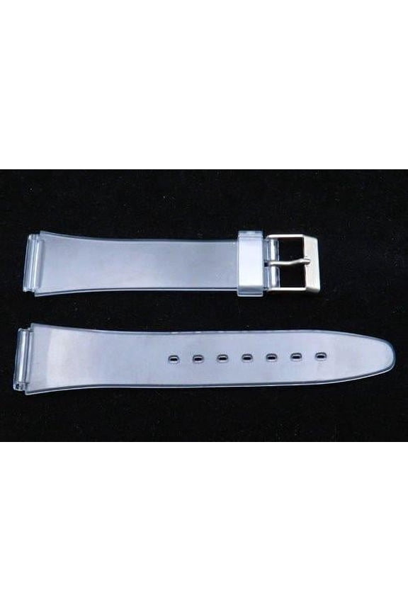 18mm Clear Flat Replacement Watch Band