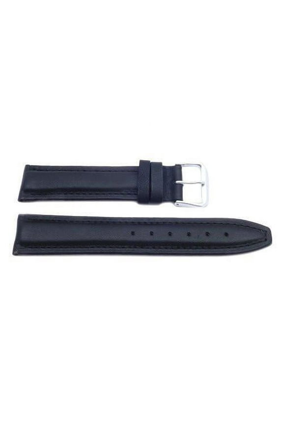 18mm Genuine Leather Black Smooth Men's Watch Strap Watch Strap