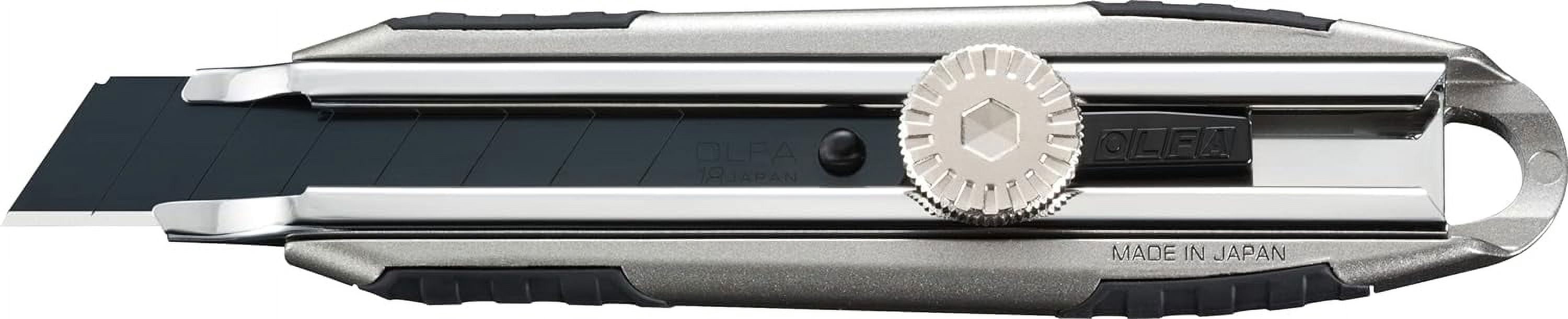 18mm Heavy-Duty Utility Knife (MXP-L) - Multi-Purpose No-Slip Grip Precision Knife w/All Aluminum Handle & Snap-Off Blade, Custom Cutting Depth, Replacement Blades: Any 18mm Blade