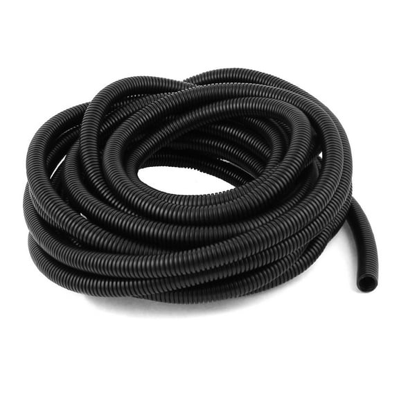 18mmx15mm Dia Flexible Corrugated Conduit Tube Pipe Hose Tubing 12M 39Ft