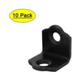 thumbnail image 1 of 18mmx18mmx18mm 90 Degree Angle Bracket Corner Brace Joint Fastener Black 10pcs, 1 of 4