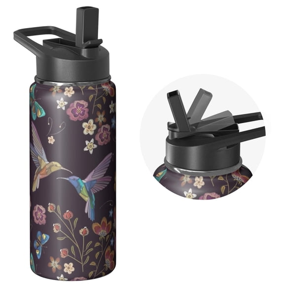 18oz Animals Themed Water Bottle Hydration Canteen for Animals Themed Fans Camping Hiking Sports Vacuum Insulated Stainless Steel