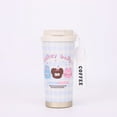 thumbnail image 1 of 18oz Coffee Travel Mug Spill Proof, Stainless Steel Insulated Cup with Lid and Straw, Reusable To Go Coffee Tumbler with Strap, Insulated Coffee Cups for Hot & Iced Drinks, 1 of 7