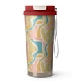 thumbnail image 1 of 18oz Double Drinking Coffee Mug – Vacuum Insulated Stainless Steel Travel Cup with Leakproof Lid, 316 Steel Thermos Tumbler for Hot & Cold Beverages, 1 of 7