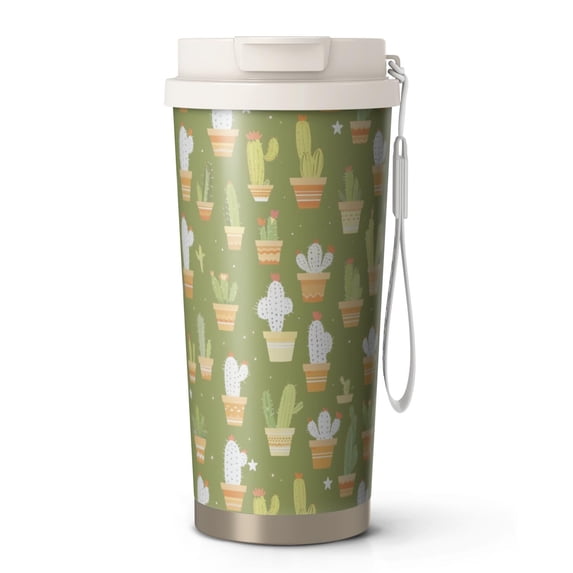 18oz Double Drinking Coffee Mug – Vacuum Insulated Stainless Steel Travel Cup with Leakproof Lid, 316 Steel Thermos Tumbler for Hot & Cold Beverages