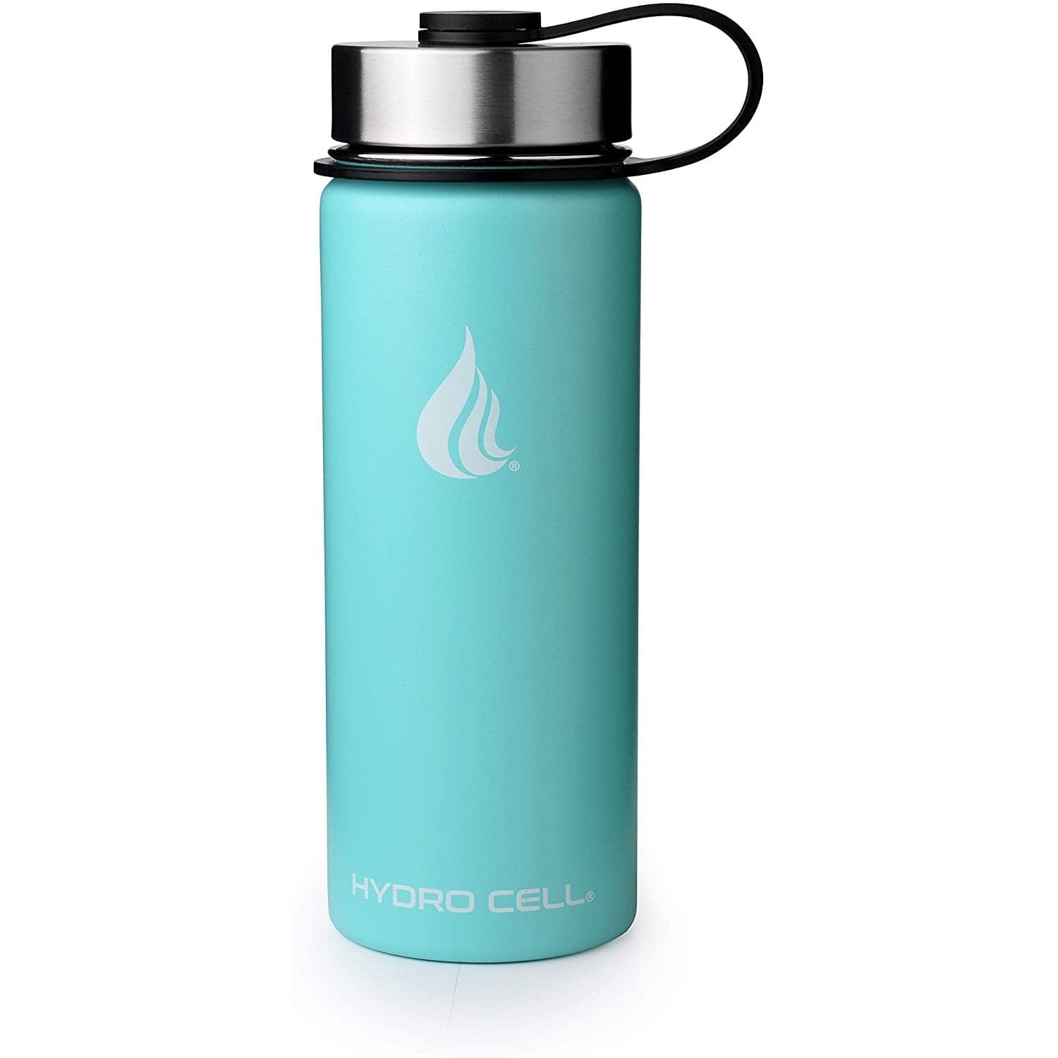 18oz Teal Stainless Steel Wide Mouth Water Bottle
