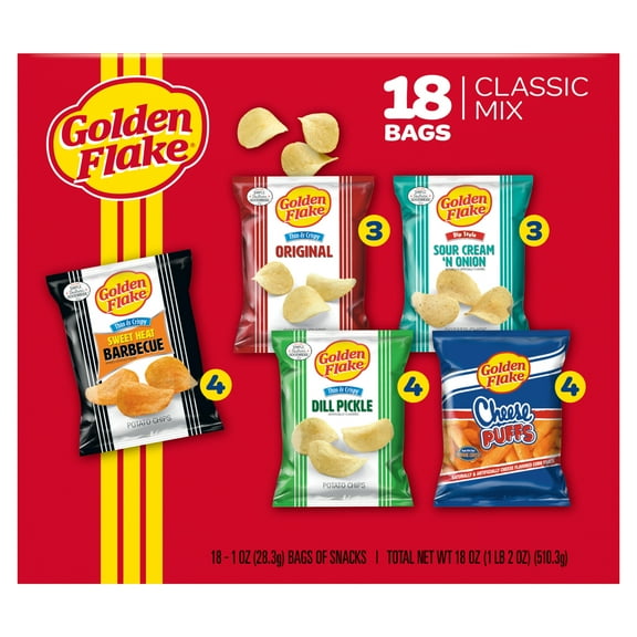 18oz Golden Flake Classic Mix 18ct Box
