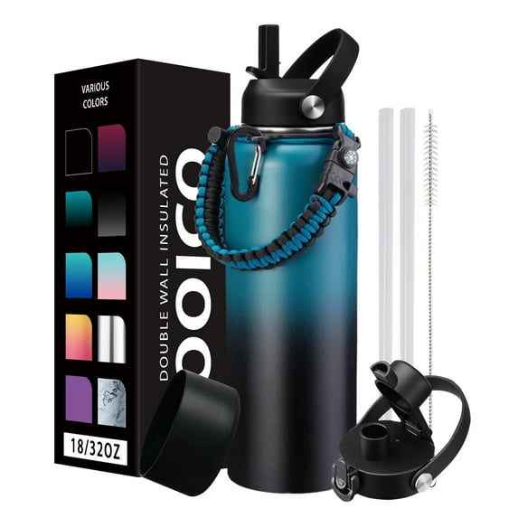 18oz Kids Water Bottle with Straw Lid,Vacuum Insulated Stainless Steel Water Bottle,Keep Cold-48h & Hot-24h,Water Flask for School,Sports and Travel,BPA Free