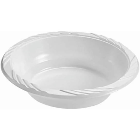 18oz Medium Weight Disposable White Plastic Dessert Bowl : Perfect for home, offices, parties, restaurants, and hotels : 200CT