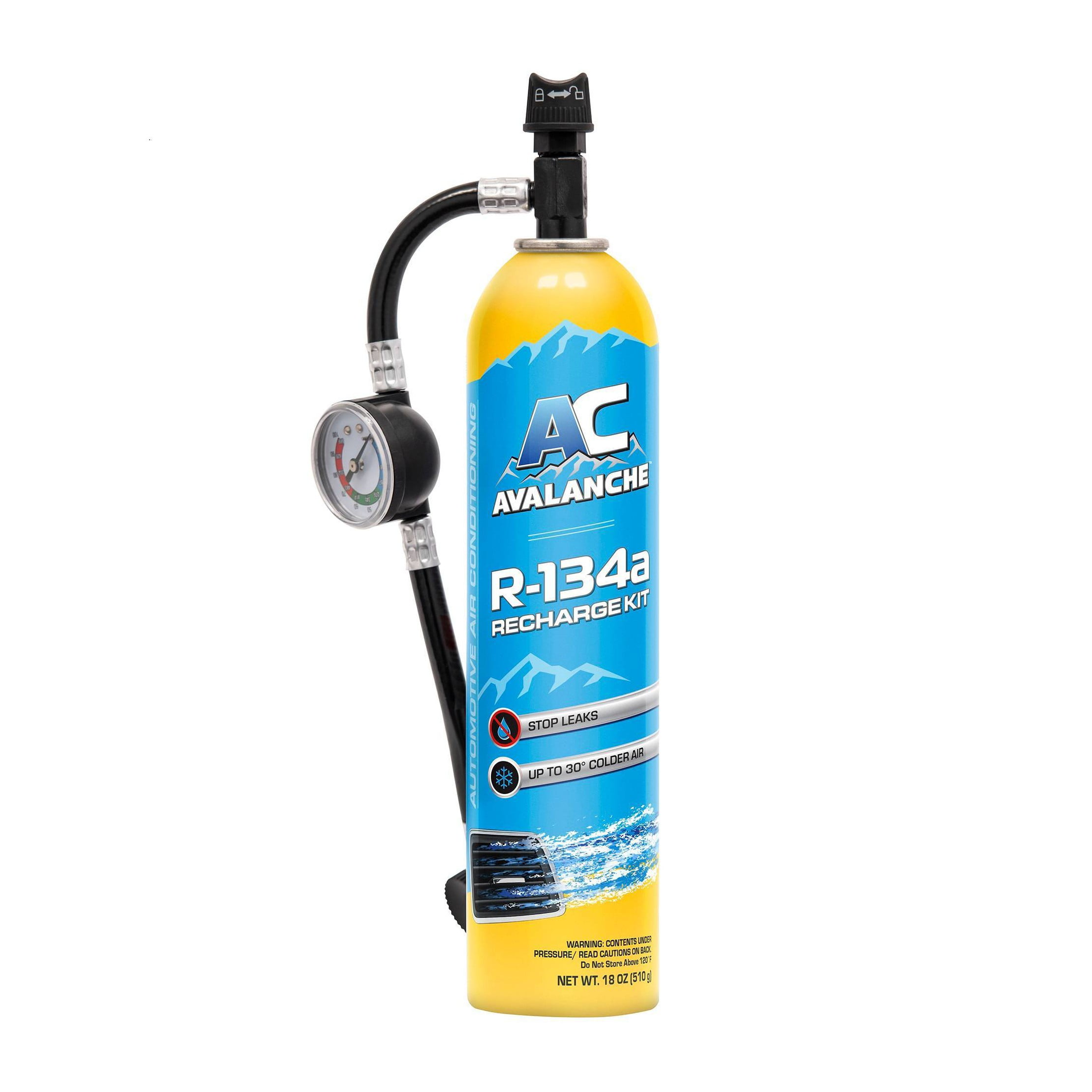 18oz R134A Refrigerant Blue: Automotive Refrigerant, 134A Freon, Motor Oil & Fluids, Net Weight 18oz