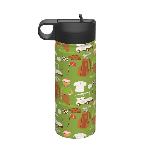 18oz Sports Insulated Kettle Stainless Steel Water Bottles For Cycling Gym Basketball Running Hiking Climbing Outdoor Golf Player Clothes Accessories