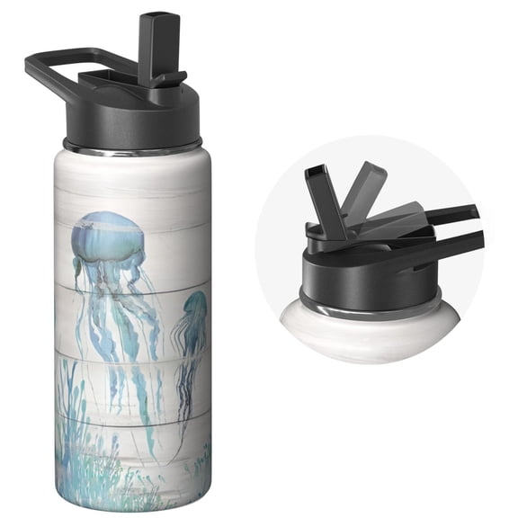 18oz Stainless Steel Animals Themed Themed Animals Themed Water Bottle for Camping & Hiking Sports Vacuum Insulated Leak Proof Hot Cold