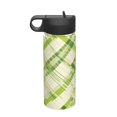 thumbnail image 1 of 18oz Straw Lid Space Bottle 2.9×8.9in Double-Layer Insulated Leak-Proof Bottle Straw Cup Lid Convenient For Carrying Lime Houndstooth Hand-Drawn Sketch_4, 1 of 8