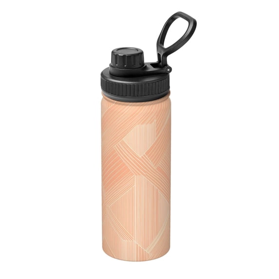 18oz Three-Finger Cover Space Pot 2.9×9in Durable And Practical No Smell No Smell For Outdoor Sports Commuting Camping Lightsalmon Geometric Lines_4