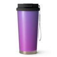 thumbnail image 1 of 18oz Travel Coffee Mug, 316 Stainless Steel Vacuum Insulated Tumbler with 2-in-1 Straw Lid & Strap, Color Gradient Print, 1 of 6