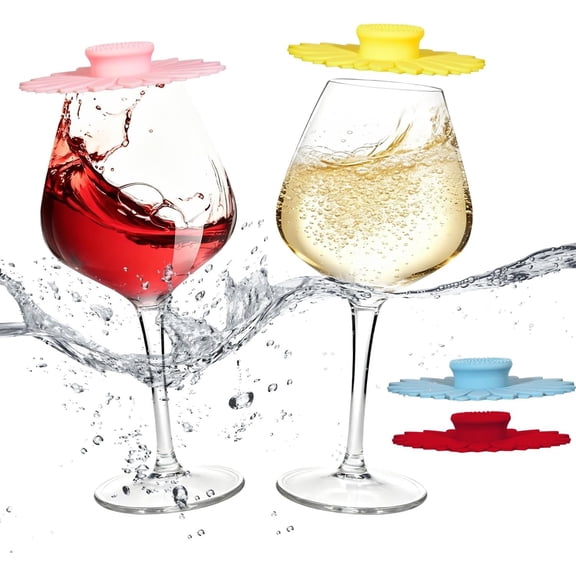 18oz Tritan Floating Pool Glasses with Stem Set of 2 with Lid