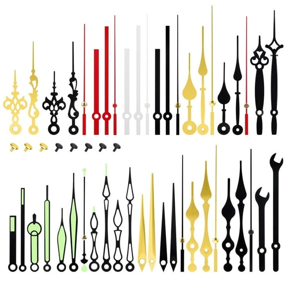 18pair Quartz Clock Hands, EEEkit Wall Clock Part Replacement Kit with 4pairs Luminous Clock Hands