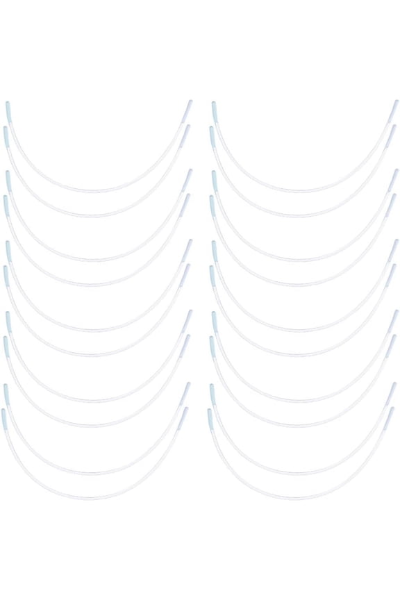 18pairs 18 Pairs Carbon Steel Bra Wires 21cm Stainless Steel Underwires Replacements Metal Bra Supporters Rings for Bra Shaping Under Wire Women Corset Clothing DIY Making Sewing Supplies